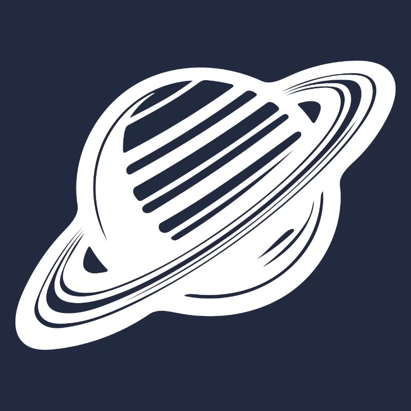 Ringplanet mit Ringssystem im Sonnensystem