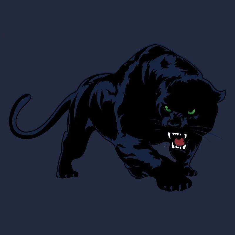 Schwarzer Panther oder Jaguar Wildkatze