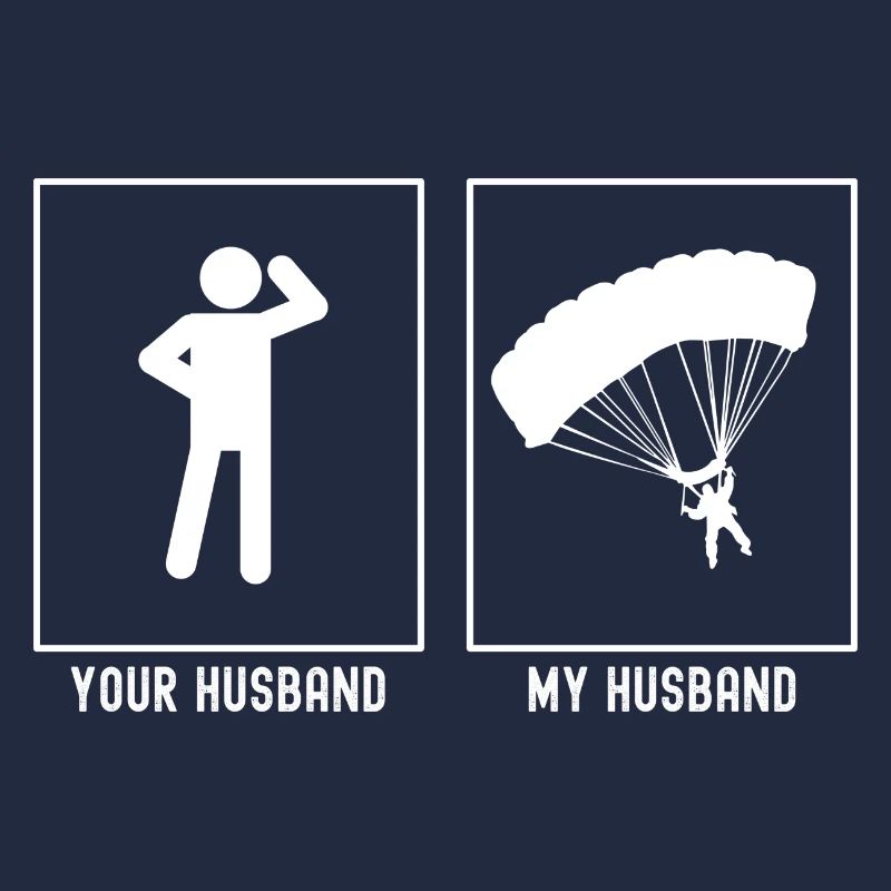 Ihr Ehemann - Mein Ehemann - Gleitschirmfliegen Ak