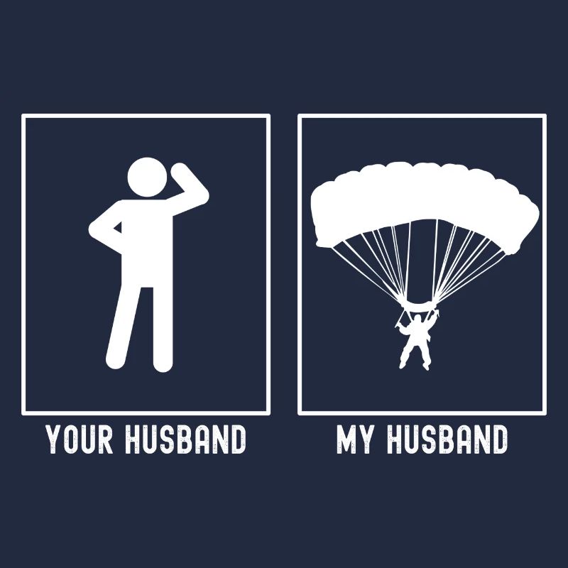 Ihr Ehemann - Mein Ehemann - Gleitschirmfliegen Ak