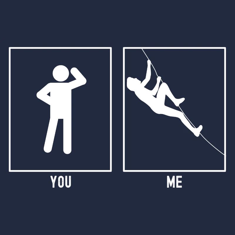 Du - Ich - Klettern Diagonal