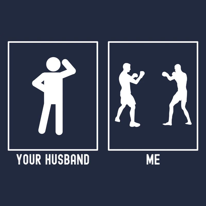 Son mari - Moi - Combat de boxe