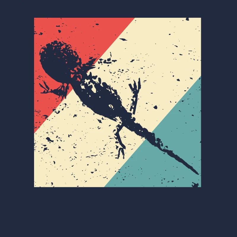 Salamander Gecko retro Style