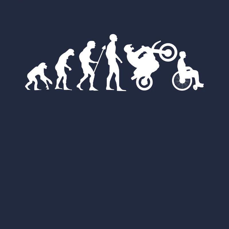 Evolution Motorcycle Moped Cross Wheelchair Gift
