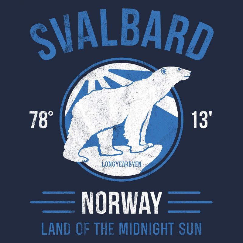 Svalbard Polar Bear - Midnight Sun in Norway