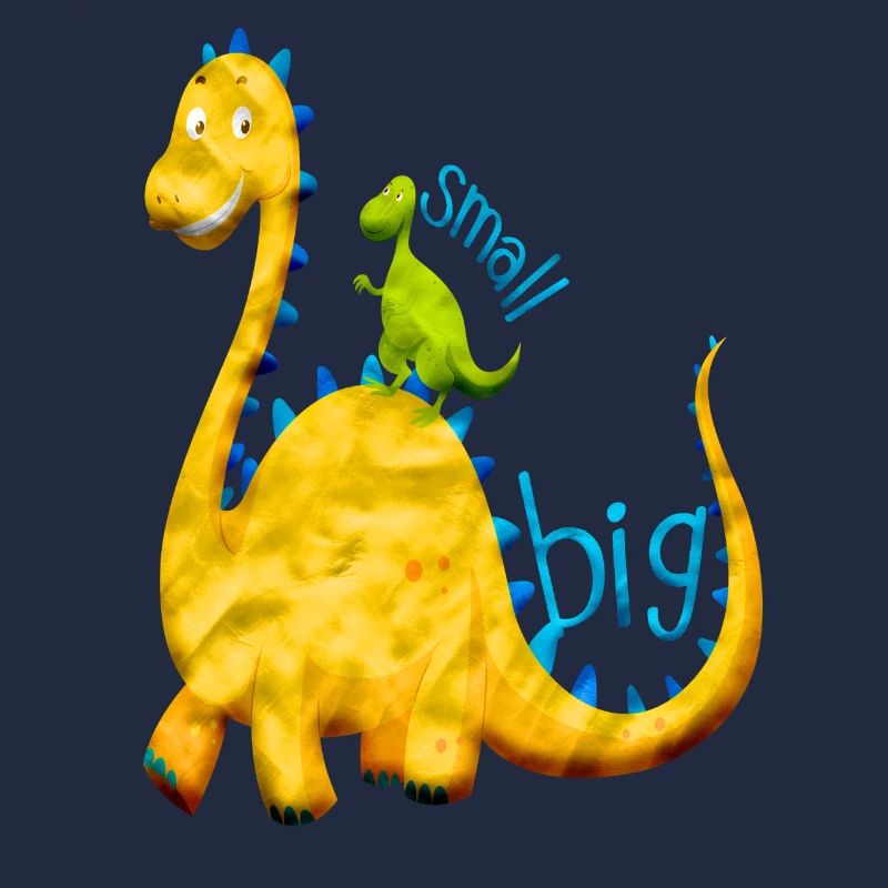 Small and Big Sister - Geschenk Schwester Dino