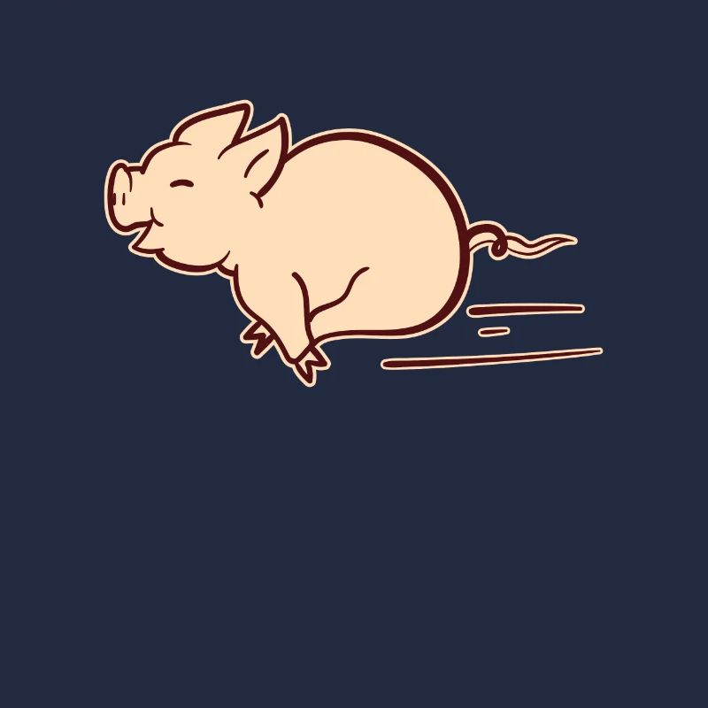 Cochon de course Courir Cochon Courir Doux Cadeau
