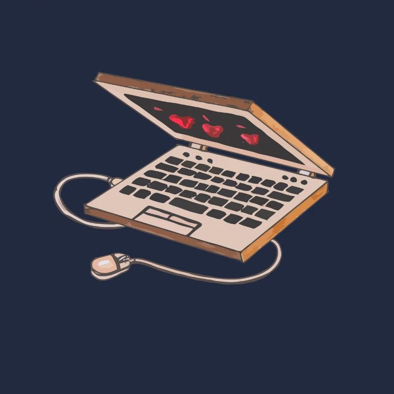 3D Laptop Notebook Computer Mouse PC Keyboard