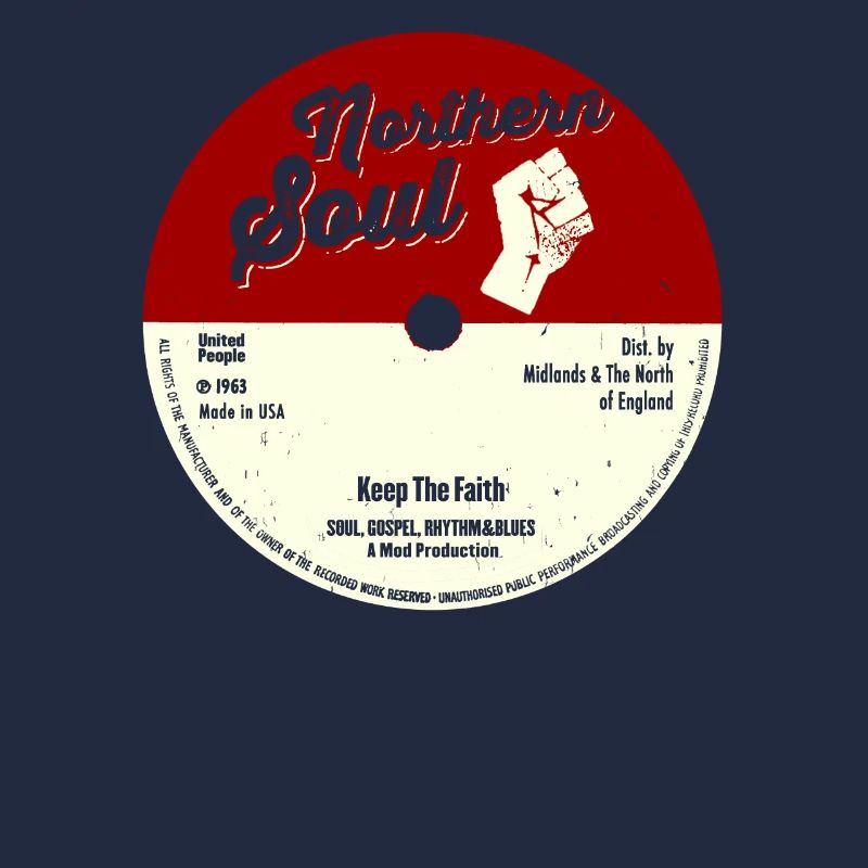 Northern Soul graphique - Keep The Faith Tee - Mod