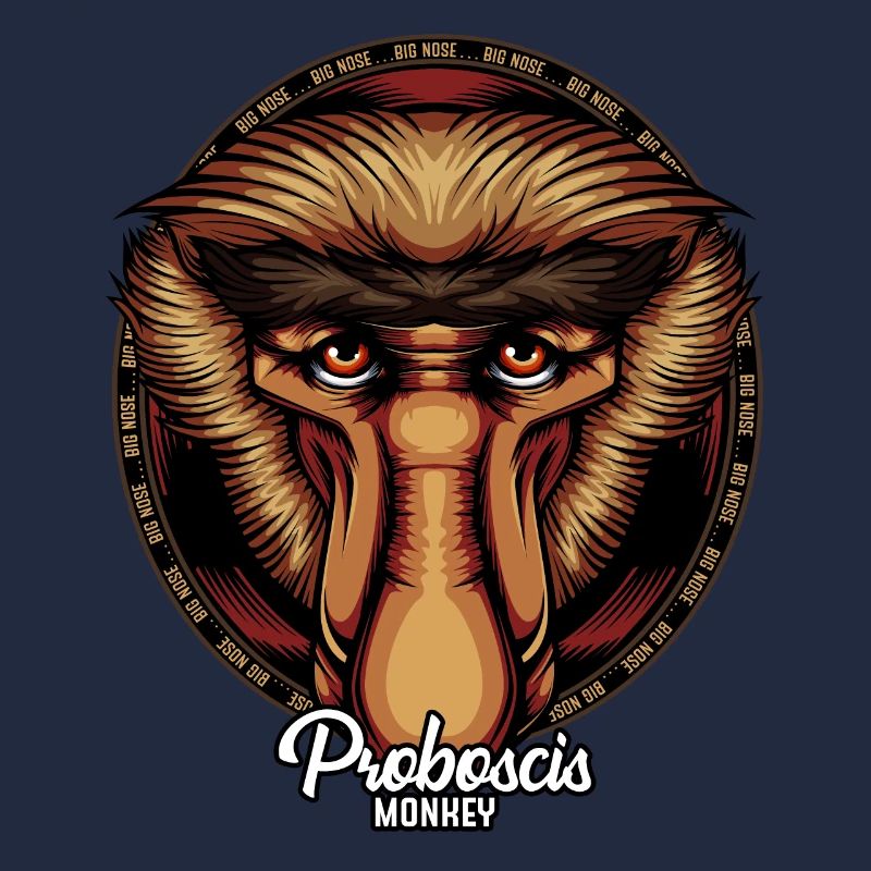 Cadeau de faune de visage de visage de singe de Proboscis