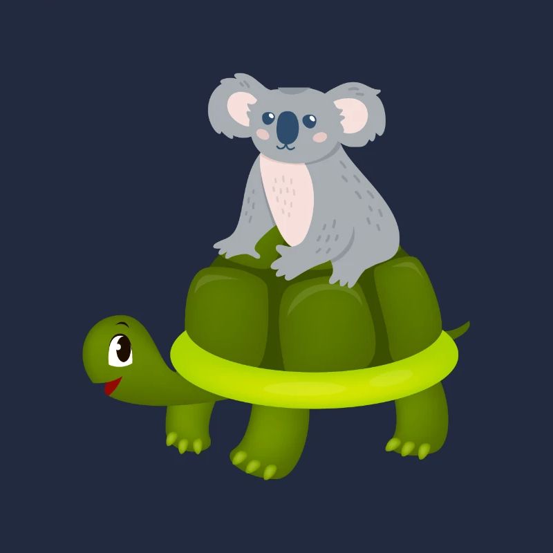 Koala Riding Turtle Gift
