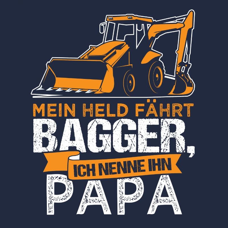 Excavator Construction Worker Builder Papa Father Gift