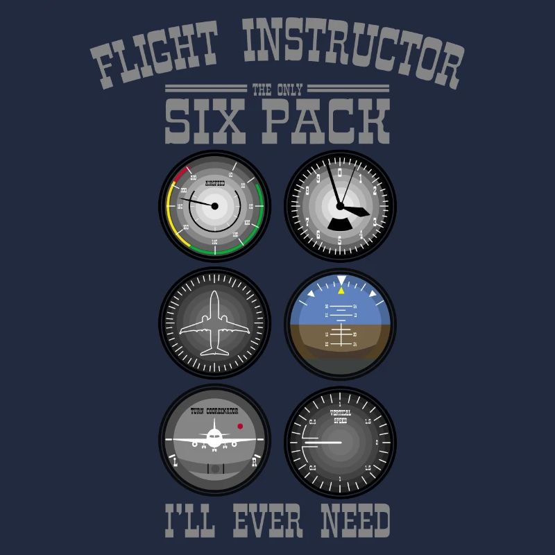 FLIGHT INSTRUCTOR SIXPACK Geschenk Für Fluglehrer