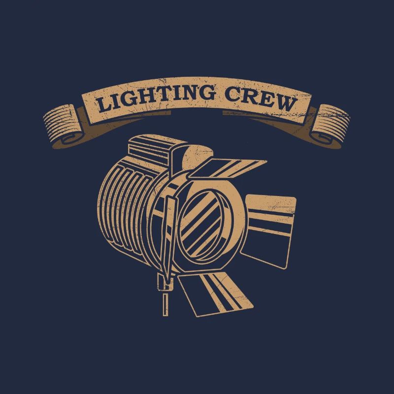 LIGHTING CREW Retro Licht Lichttechniker Geschenk