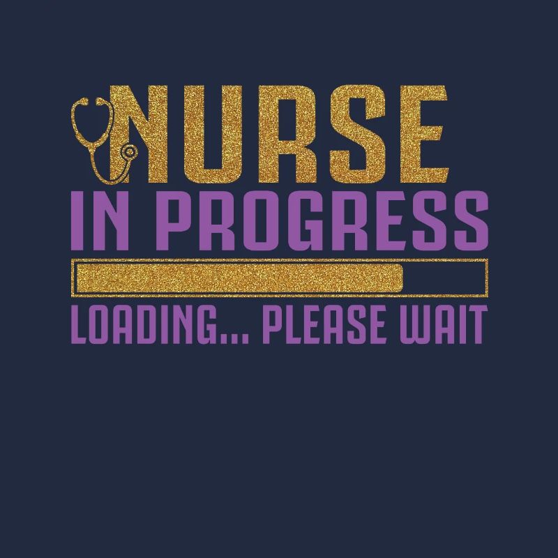 Nurse In Progress Loading Please Wait Funny