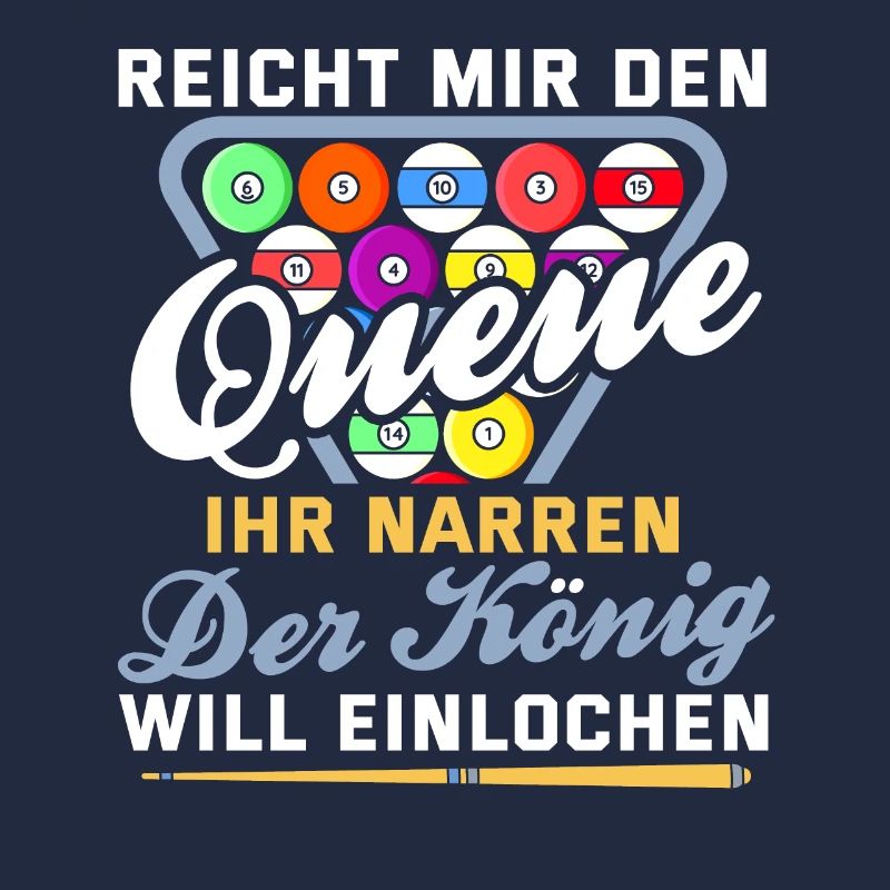 Lustig Spruch Billard Queue Billardkugel Geschenk