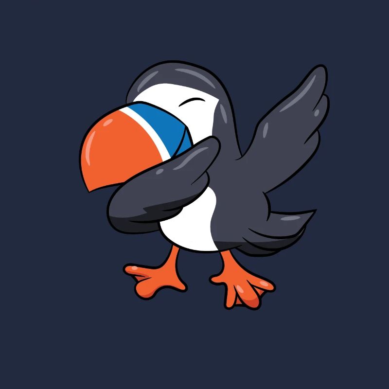 Puffins - DAB, dabbing, dabbing, dancing