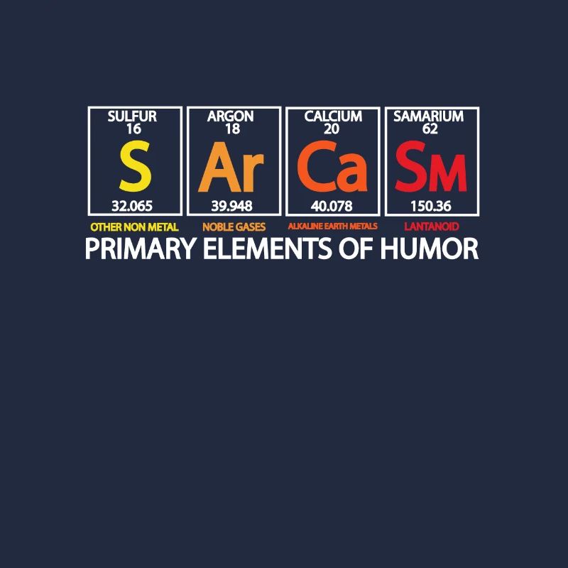 Éléments scientifiques chimie math cadeau drôle