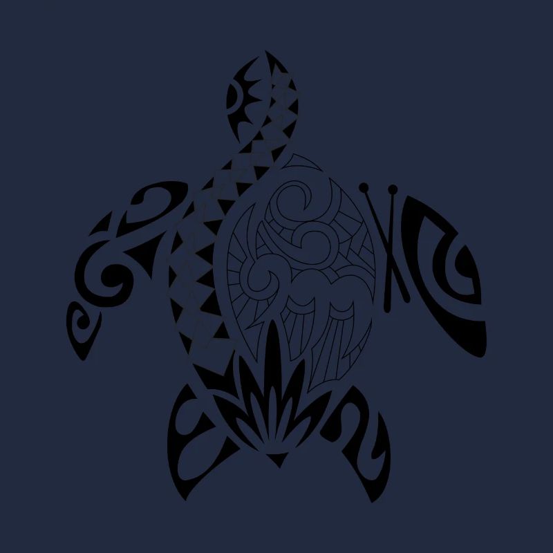 Tattoo polynesian black turtle