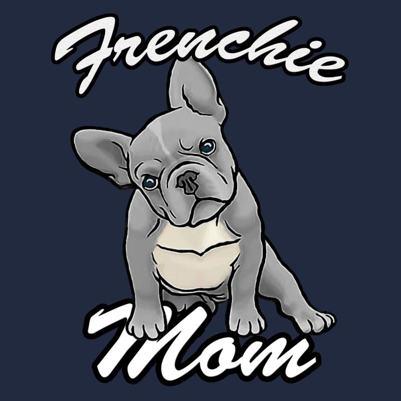 Frenchie maman bleu