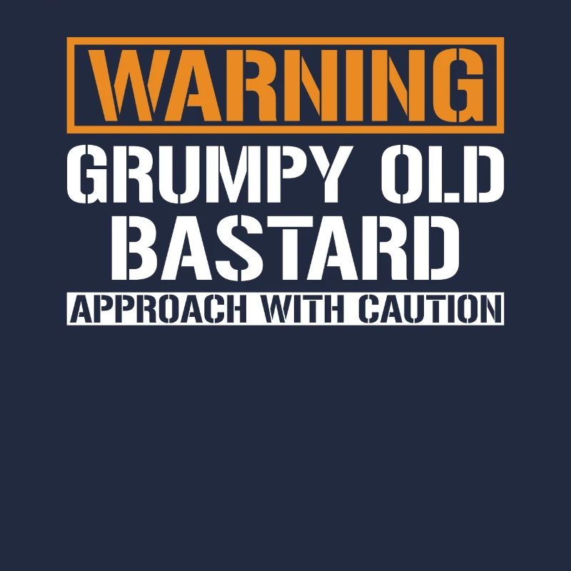 Warning Grumpy Old Bastard T-Shirt