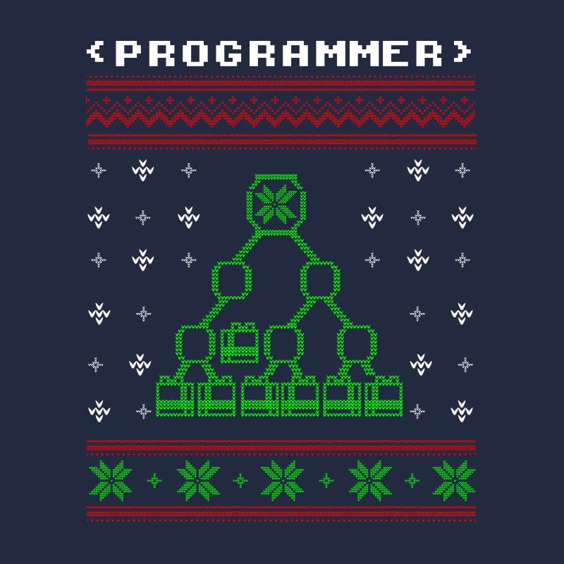 Programmeur ordinateur cadeau de chandail de Noël laid
