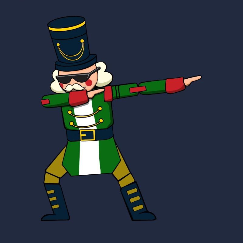 Dabbing Nussknacker Figur Weihnachtspullover