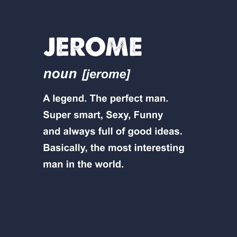 Herren Jerome Name Geschenk Design