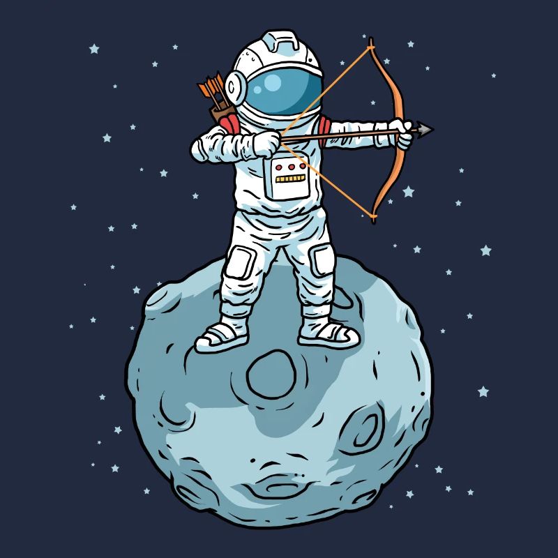 Archer chemise astronaute flèche arc arc