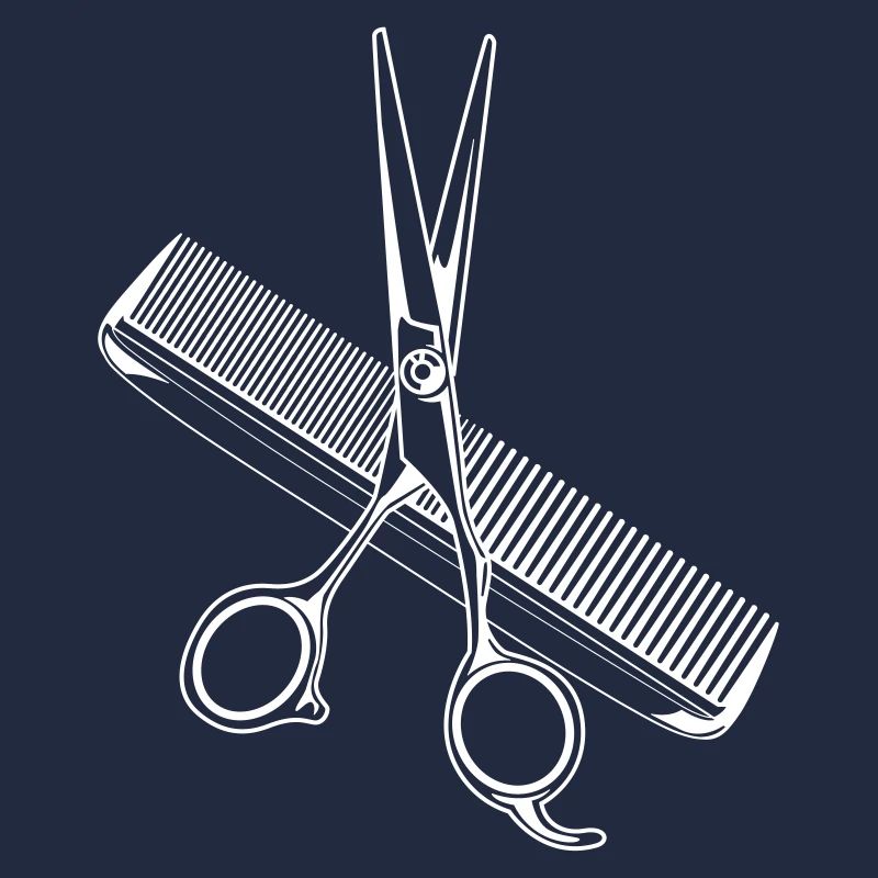 icône de coiffeur peigne ciseaux