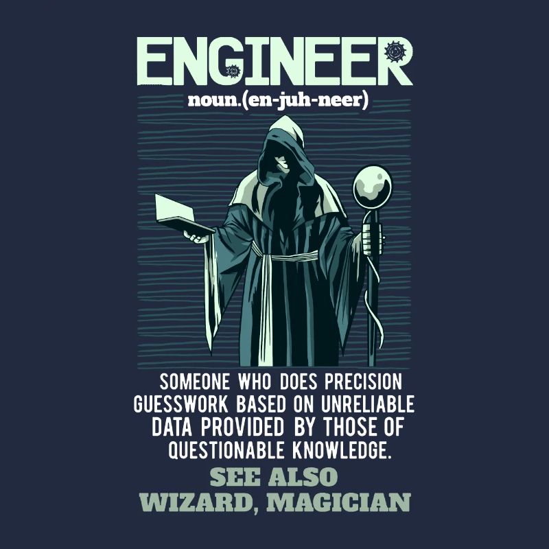 Engineer definition funny saying gift