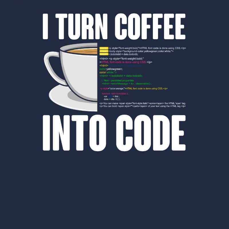 Funny Computer Coffee Programmer Design