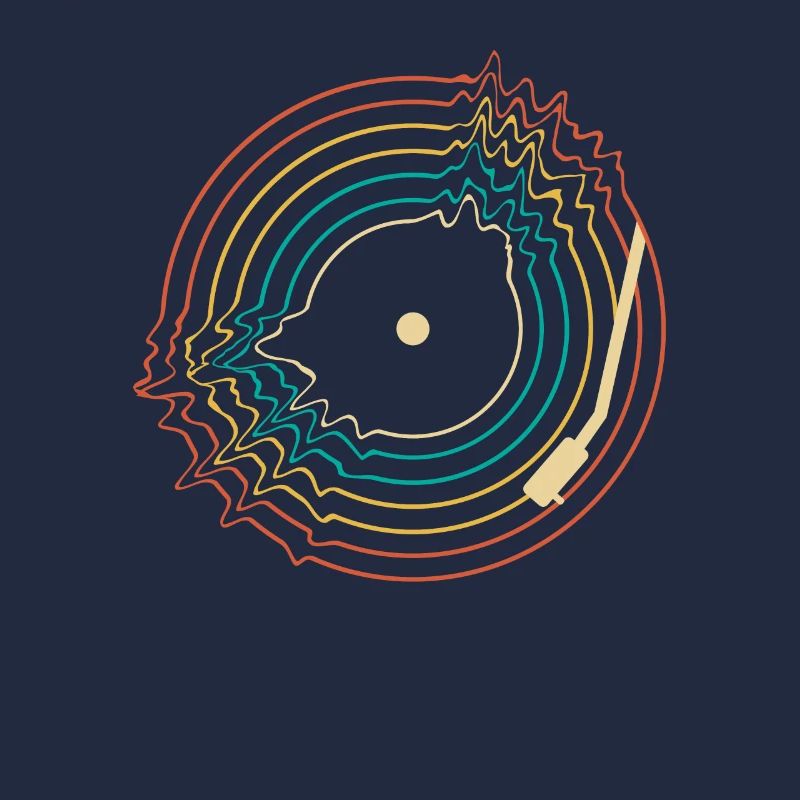 Rétro Vinyle Collectionneur de disques
