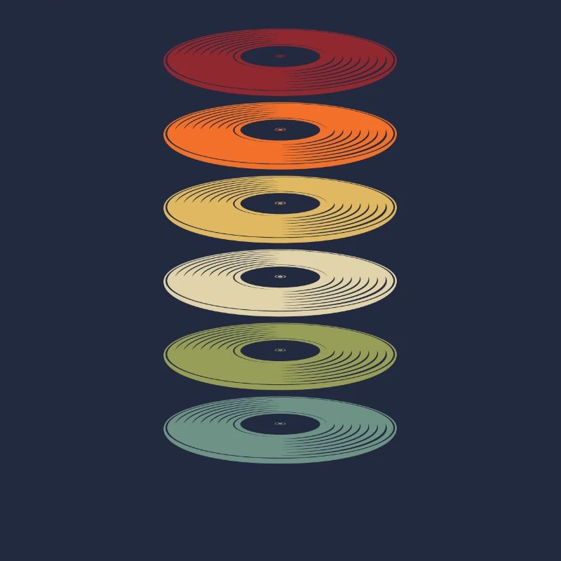 Rétro Vinyle Collectionneur de disques