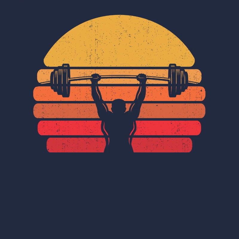 Rétro triangle de force vintage Powerlifting