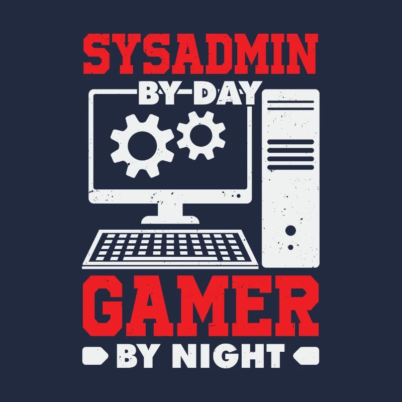 Administrateur système Gamer Sysadmin Cadeau