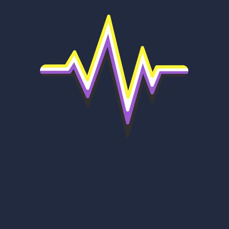 Gender Non-binary Heartbeat Non Conforming Pride