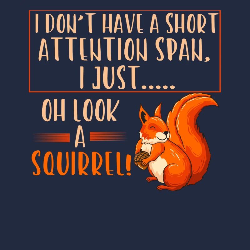 Kurze Aufmerksamkeit Eichhörnchen