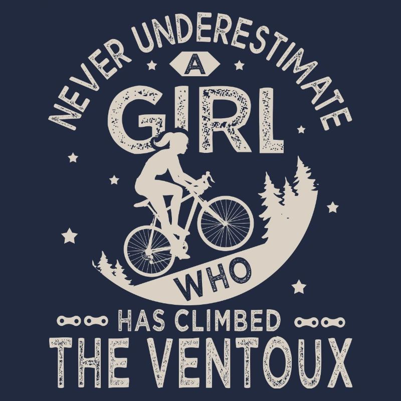 ein Mädchen, das den Ventoux vélo velo bestiegen hat