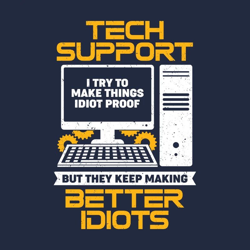 Computer PC Profession IT Support Personnel Cadeau