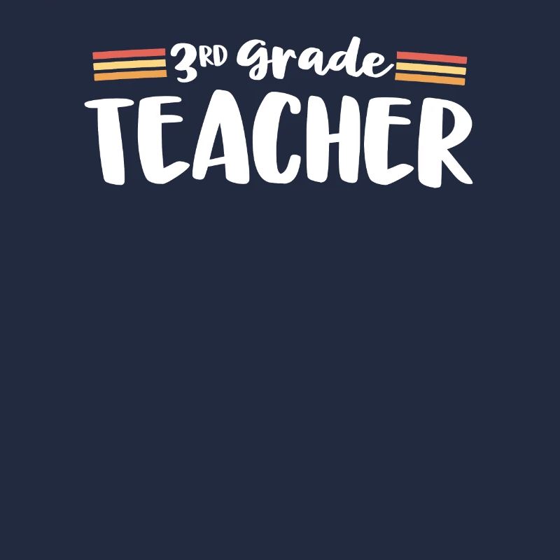 Retro 3rd Grade Teacher Third Matching 70s Back
