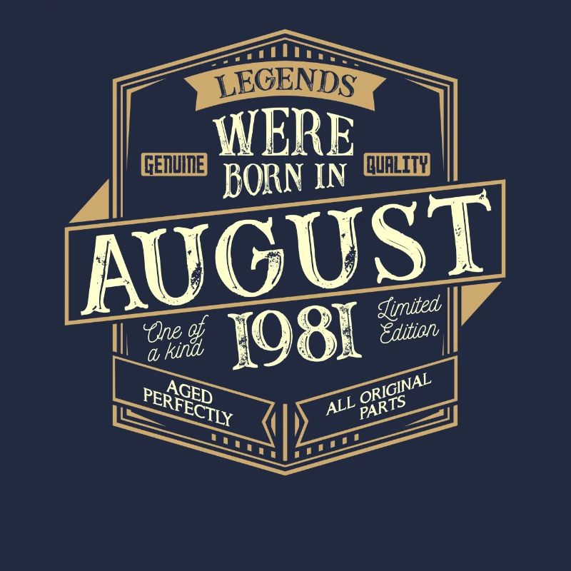 August 1981 Geburtstag Mann