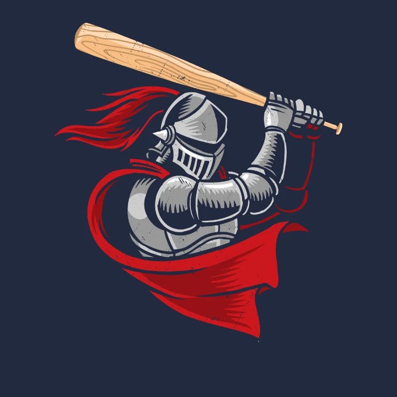 Middelalderlig ridder baseballspiller