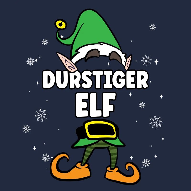 Durstiger Elf Partnerlook Weihnachten