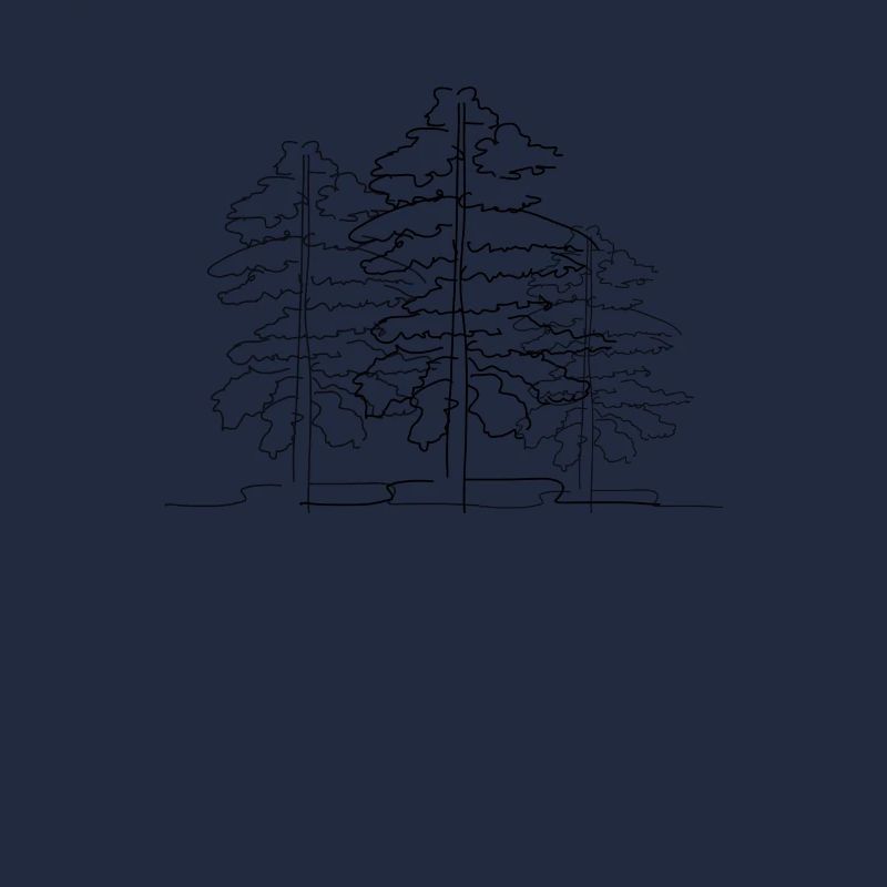 Forêt arborescente Lineart