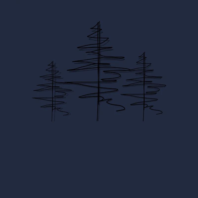Forêt arborescente Lineart