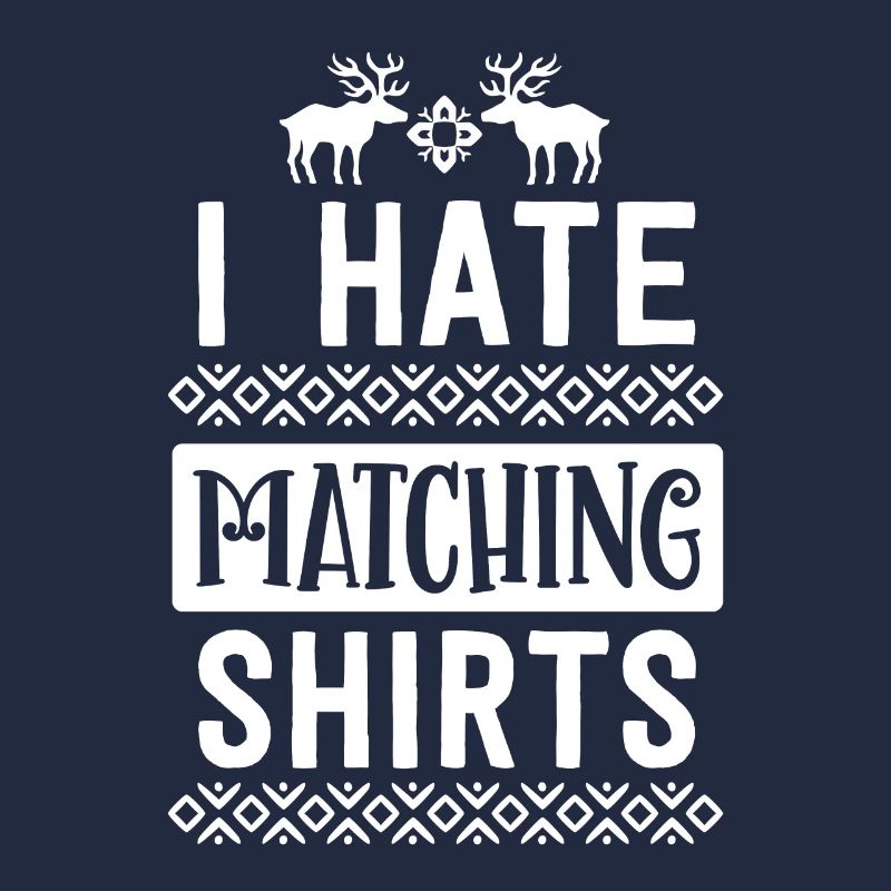 Ich hasse passende Weihnachtshemden Paar Ehemann