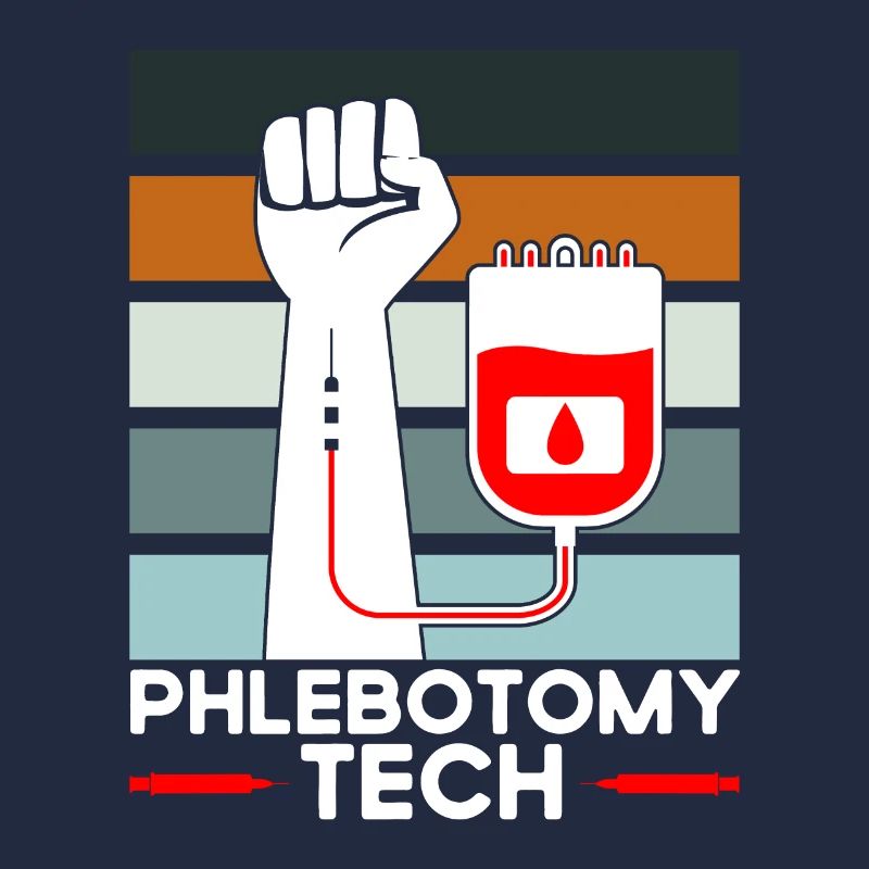 Phlébotomie Échantillon de sang Phlébotomiste Tech Cadeau