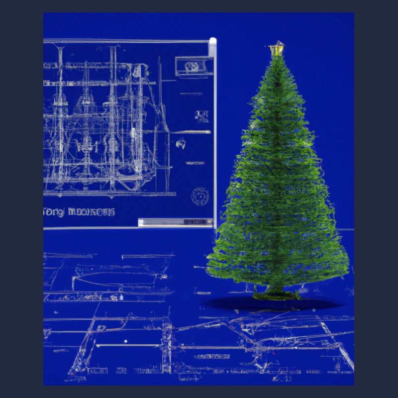 Plan schématique de l’arbre de Noël