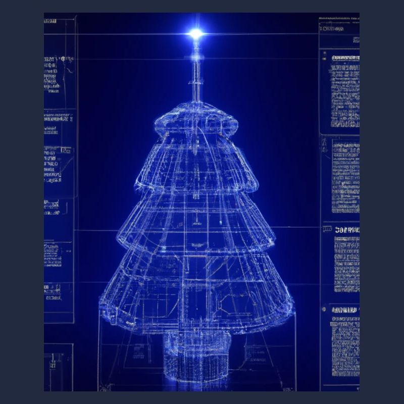 Plan schématique de l’arbre de Noël